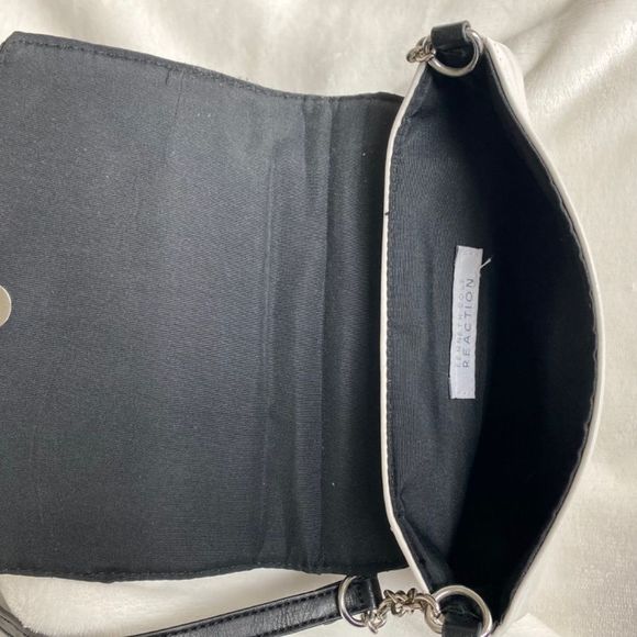 Kenneth Cole Reaction black and white purse - Picture 2 of 6